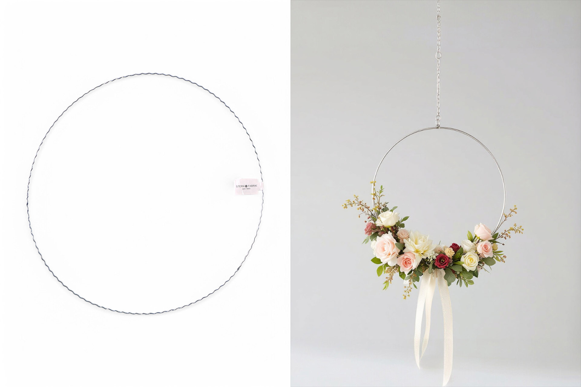 Wellenring, 30cm, silber