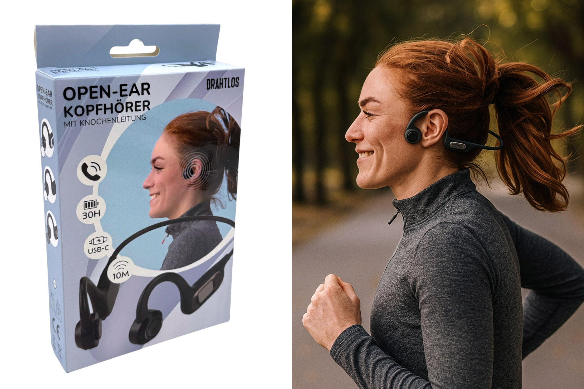 Bluetooth Kopfhörer "Kabel", 10x15cm