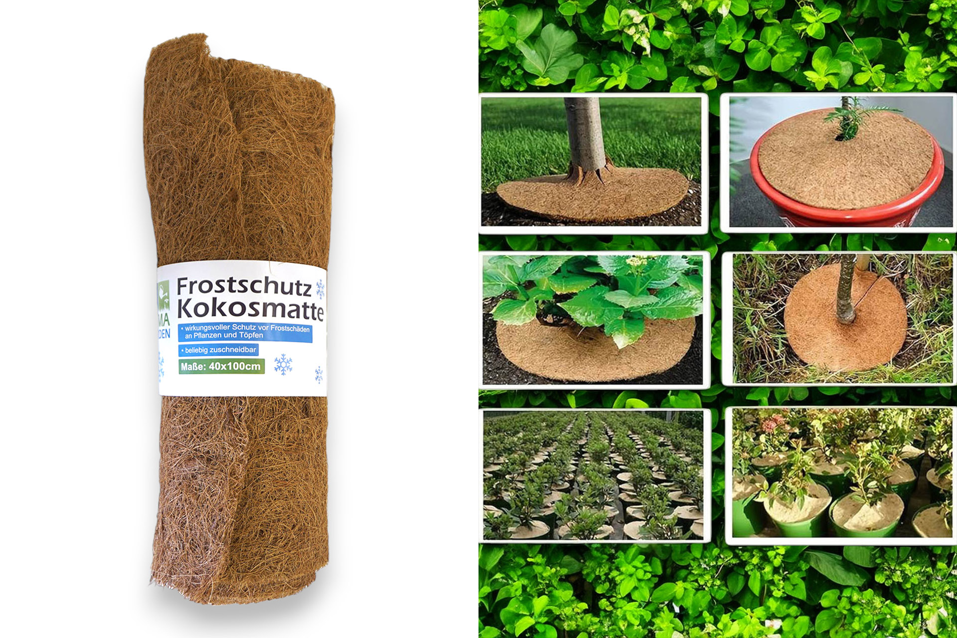 Kokosmatte Frostschutz für Pflanzen 40x100cm