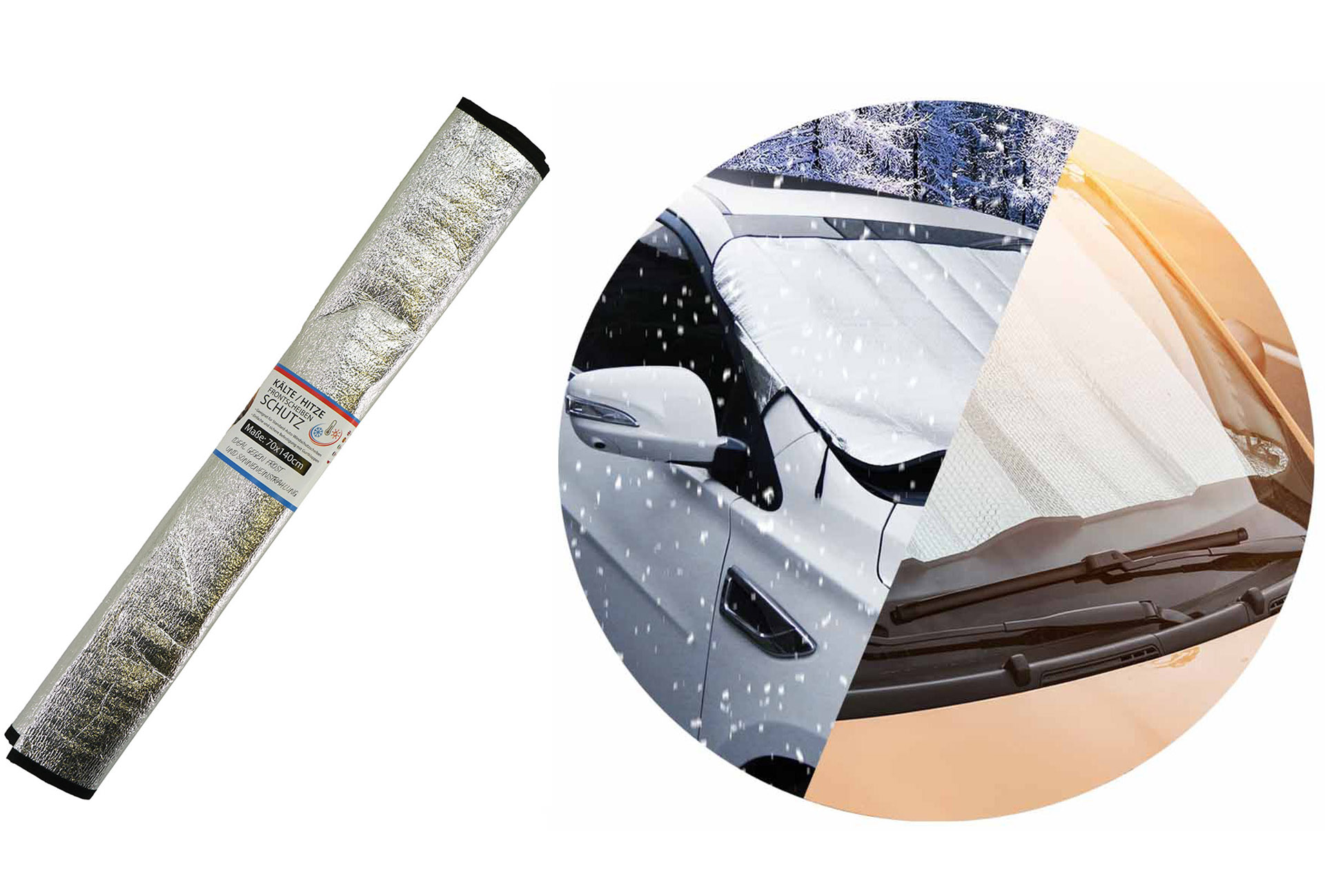 Frostschutz Thermo für Autoscheibe, 70x140cm